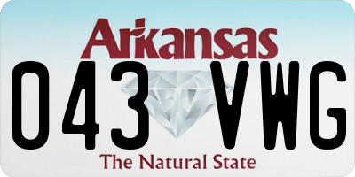 AR license plate 043VWG