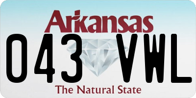 AR license plate 043VWL
