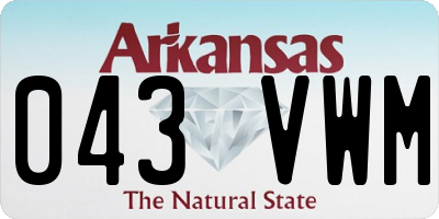 AR license plate 043VWM