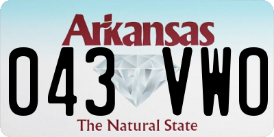 AR license plate 043VWO