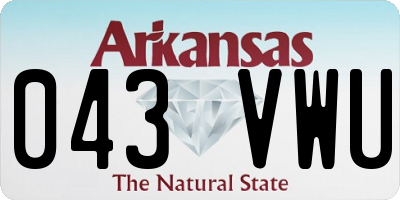 AR license plate 043VWU