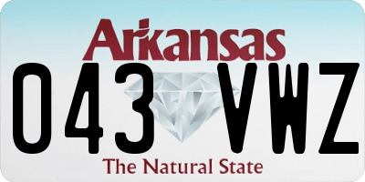 AR license plate 043VWZ