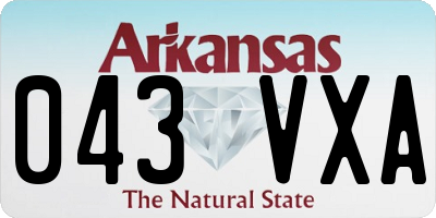 AR license plate 043VXA