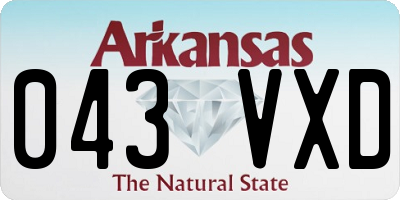 AR license plate 043VXD