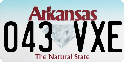 AR license plate 043VXE