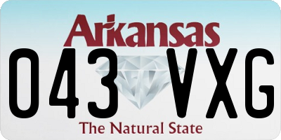 AR license plate 043VXG
