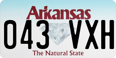 AR license plate 043VXH