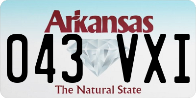 AR license plate 043VXI