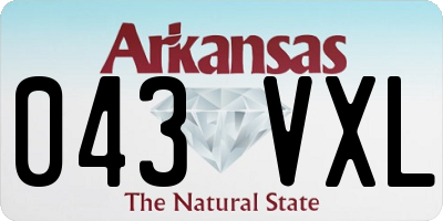 AR license plate 043VXL