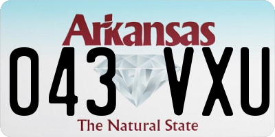 AR license plate 043VXU