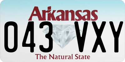AR license plate 043VXY