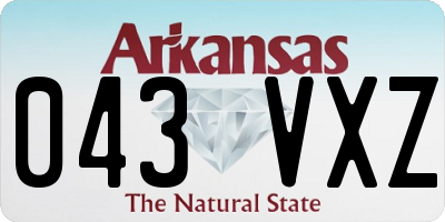 AR license plate 043VXZ