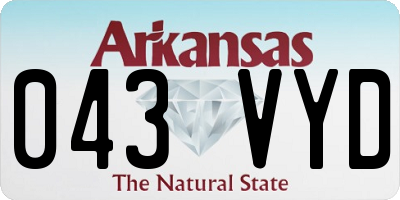 AR license plate 043VYD