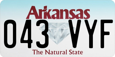AR license plate 043VYF