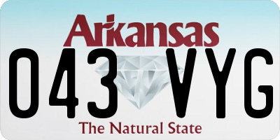 AR license plate 043VYG