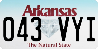 AR license plate 043VYI