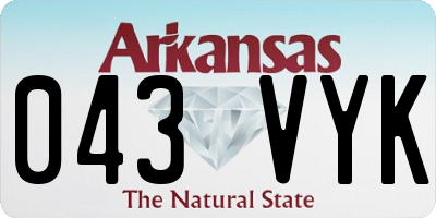 AR license plate 043VYK