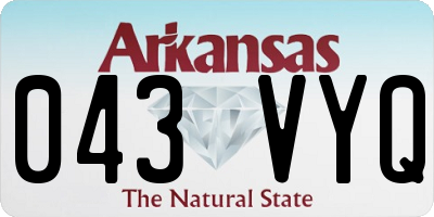 AR license plate 043VYQ