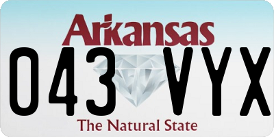 AR license plate 043VYX