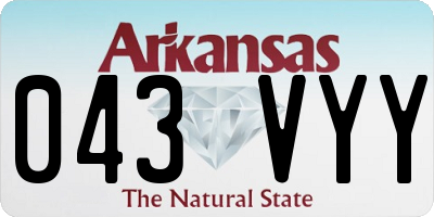 AR license plate 043VYY