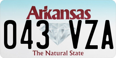AR license plate 043VZA