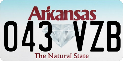 AR license plate 043VZB