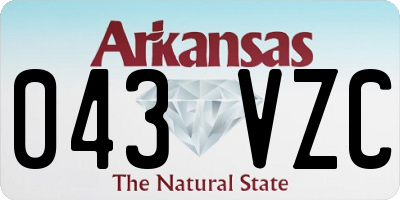 AR license plate 043VZC