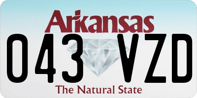 AR license plate 043VZD