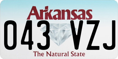 AR license plate 043VZJ