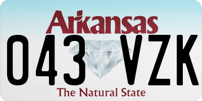 AR license plate 043VZK