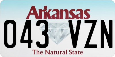 AR license plate 043VZN