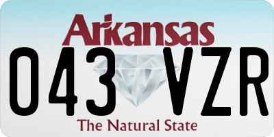 AR license plate 043VZR