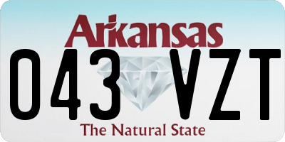 AR license plate 043VZT