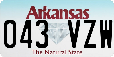 AR license plate 043VZW