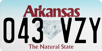 AR license plate 043VZY