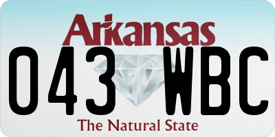 AR license plate 043WBC