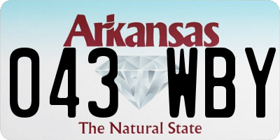 AR license plate 043WBY