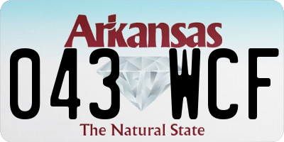 AR license plate 043WCF