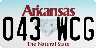 AR license plate 043WCG