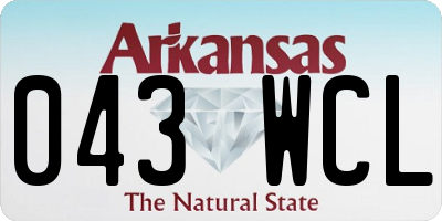 AR license plate 043WCL