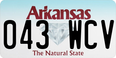 AR license plate 043WCV