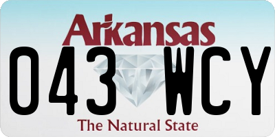 AR license plate 043WCY