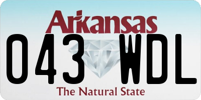 AR license plate 043WDL