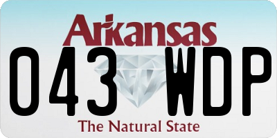 AR license plate 043WDP