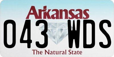AR license plate 043WDS