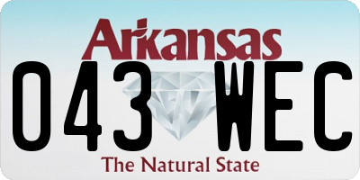 AR license plate 043WEC