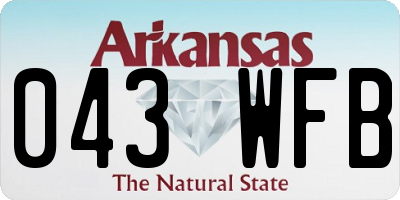 AR license plate 043WFB