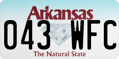 AR license plate 043WFC