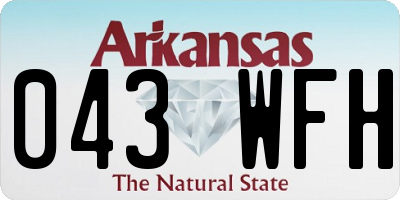 AR license plate 043WFH