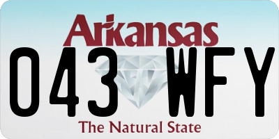 AR license plate 043WFY